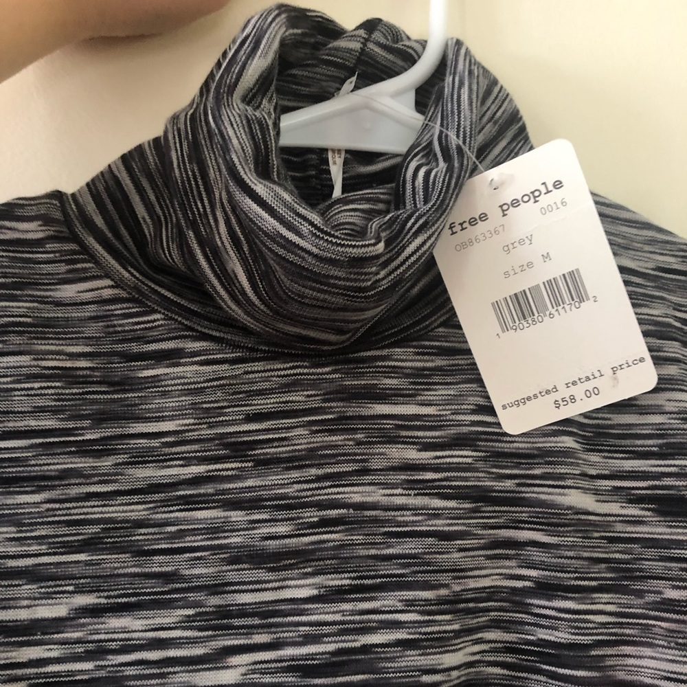 Free people grey turtle neck
